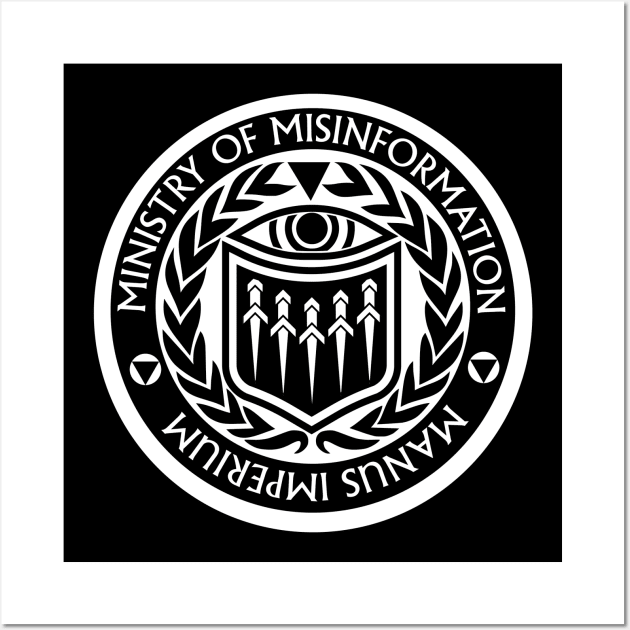 Ministry of Misinformation - Glyph Wall Art by KaceVOID